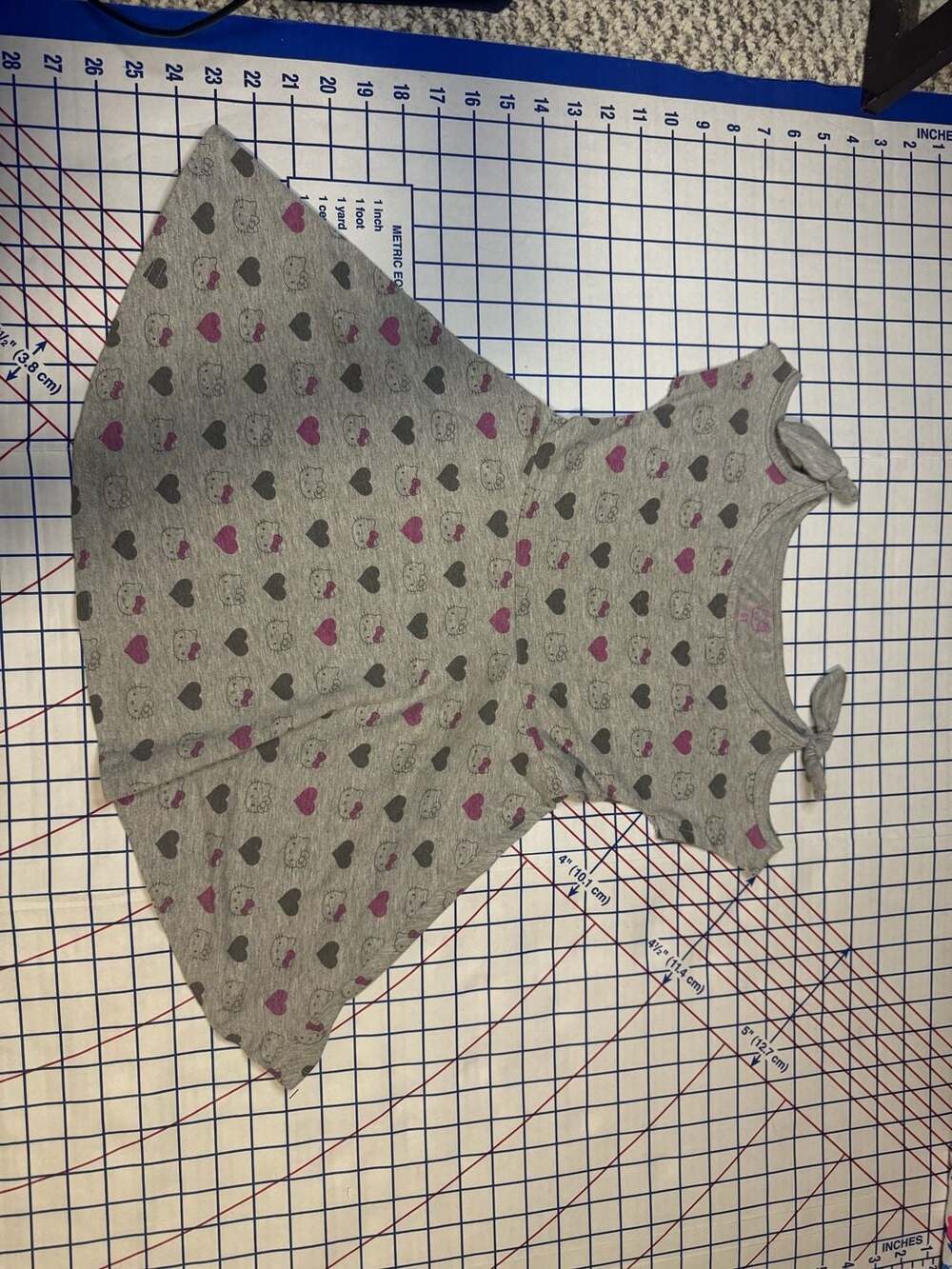 Hello Kitty Girls Heart Print Dress Size 5T